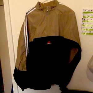 Adidas two tone windbreaker